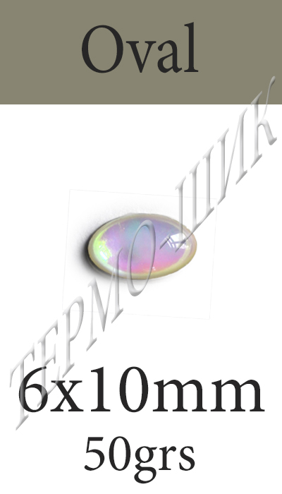  Color-Stone Oval 6x10mm
